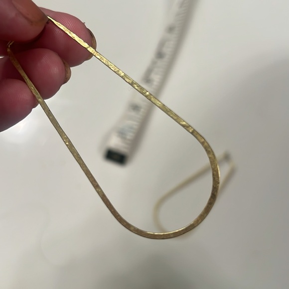 Simple and fabulous 3” long hoop style earrings - Picture 3 of 3